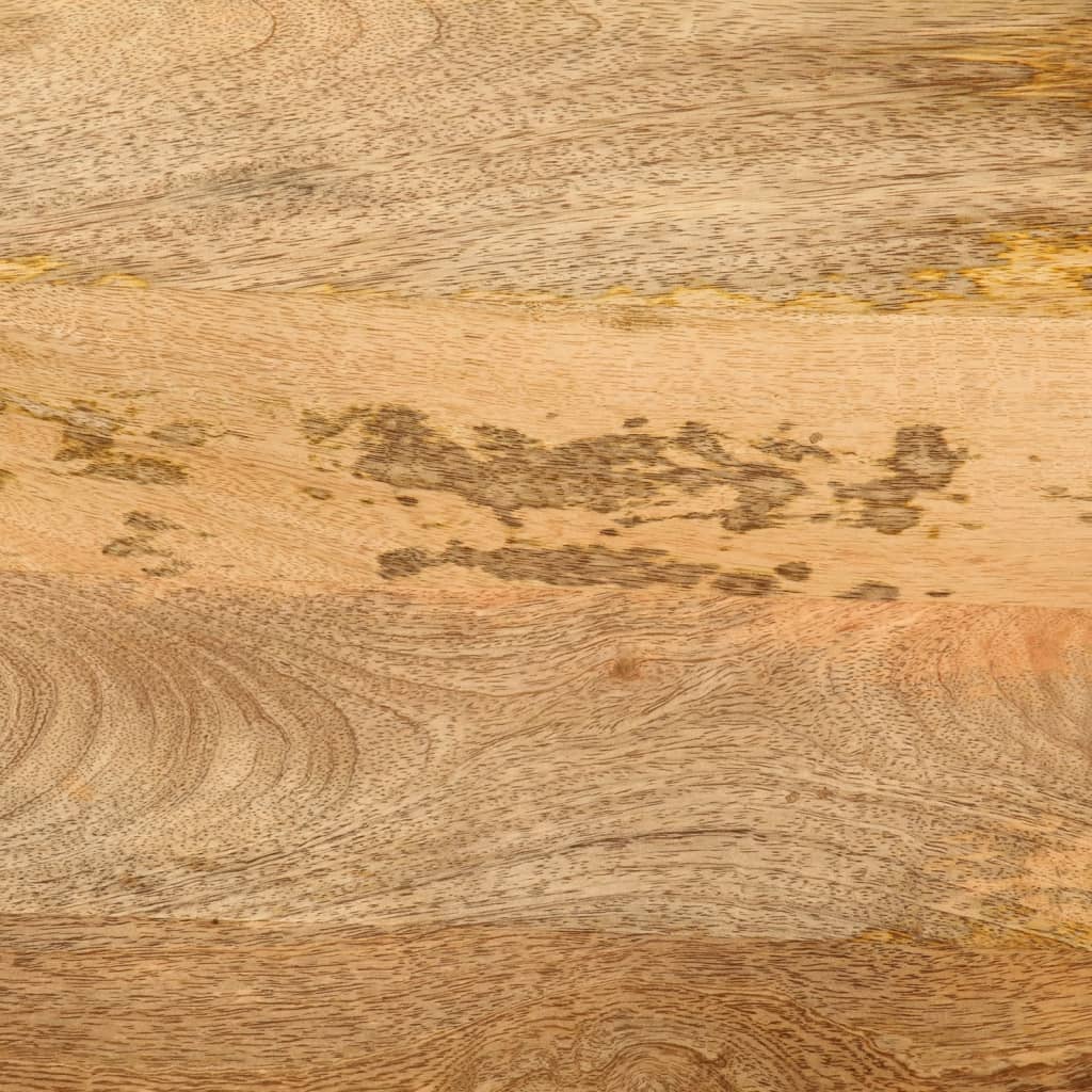 vidaXL Bureau avec tiroirs 105x55x70 cm bois de manguier massif et fer