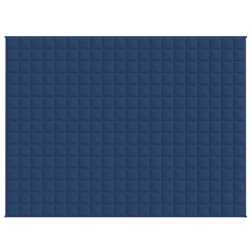 vidaXL Couverture lestée Bleu 150x200 cm 11 kg Tissu