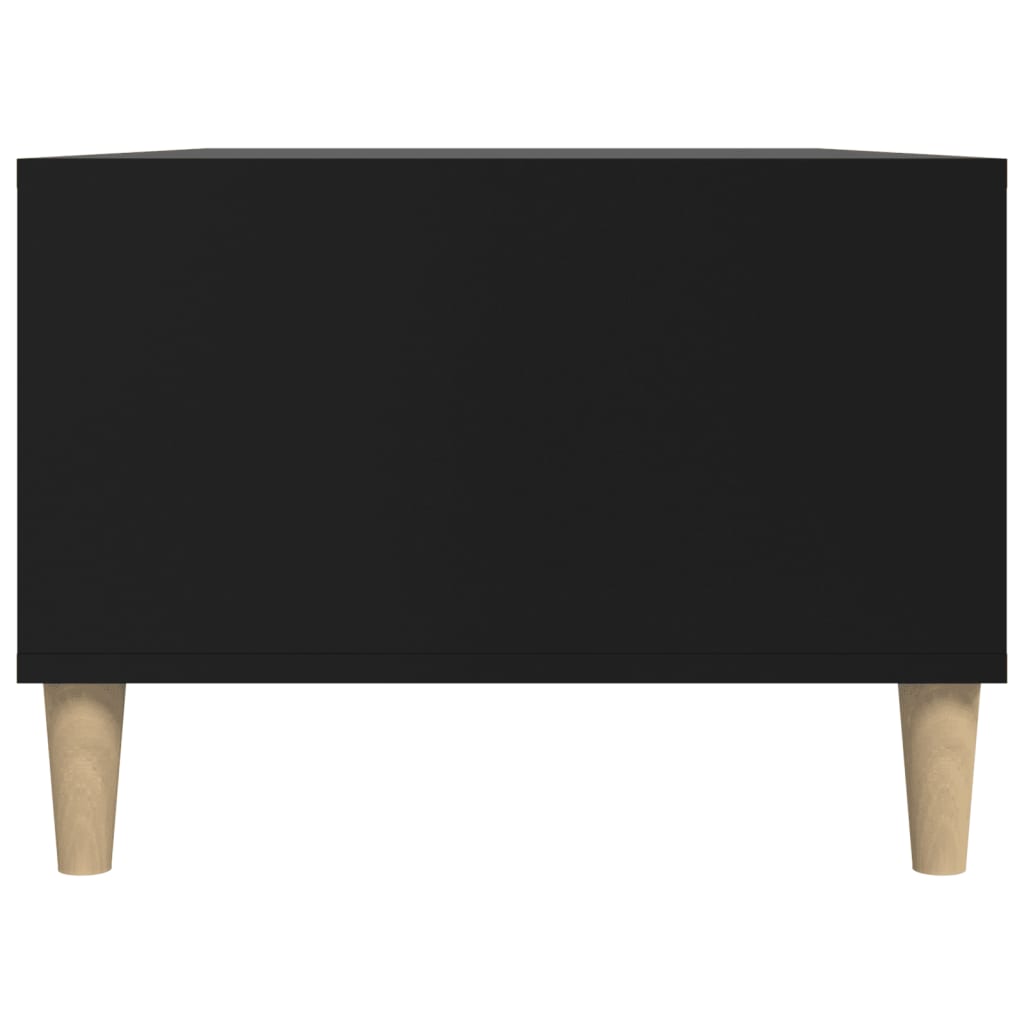 vidaXL Table basse Noir 90x50x36,5 cm Bois d'ingénierie