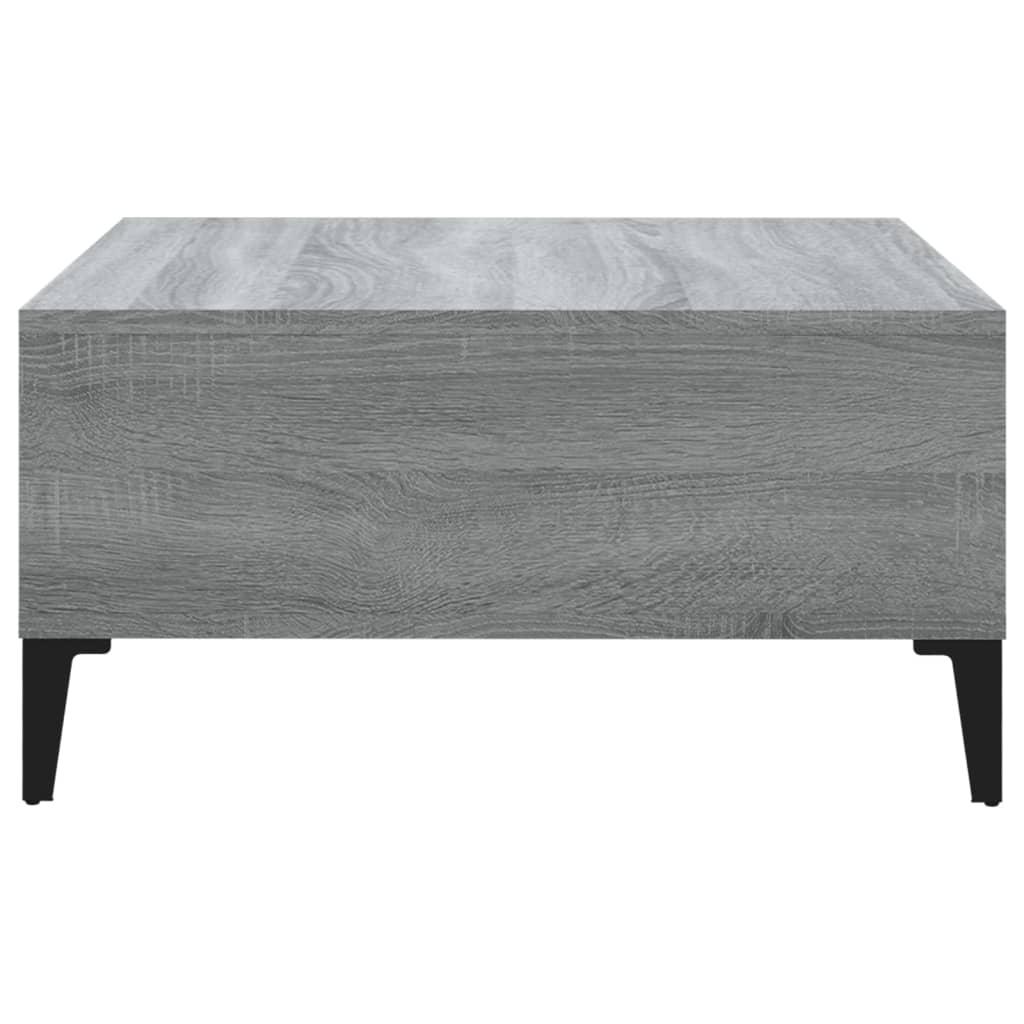 vidaXL Table basse sonoma gris 60x60x30 cm bois d'ingénierie