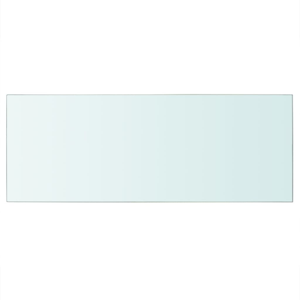 vidaXL Panneau pour étagère Verre transparent 60 x 25 cm