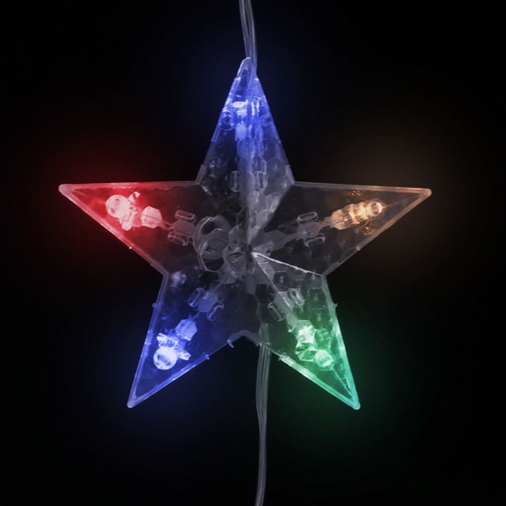 vidaXL Guirlande lumineuse à étoiles LED 500 LED Coloré 8 fonctions