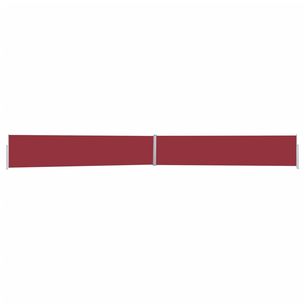 vidaXL Auvent latéral rétractable de patio 170x1200 cm Rouge