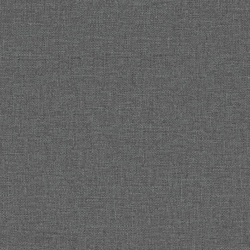 vidaXL Chaise à manger gris foncé 54x56x96,5 cm tissu