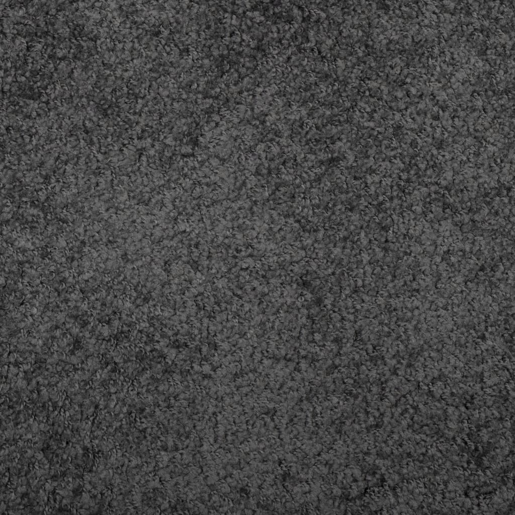 vidaXL Tapis shaggy à poils longs moderne anthracite 60x110 cm