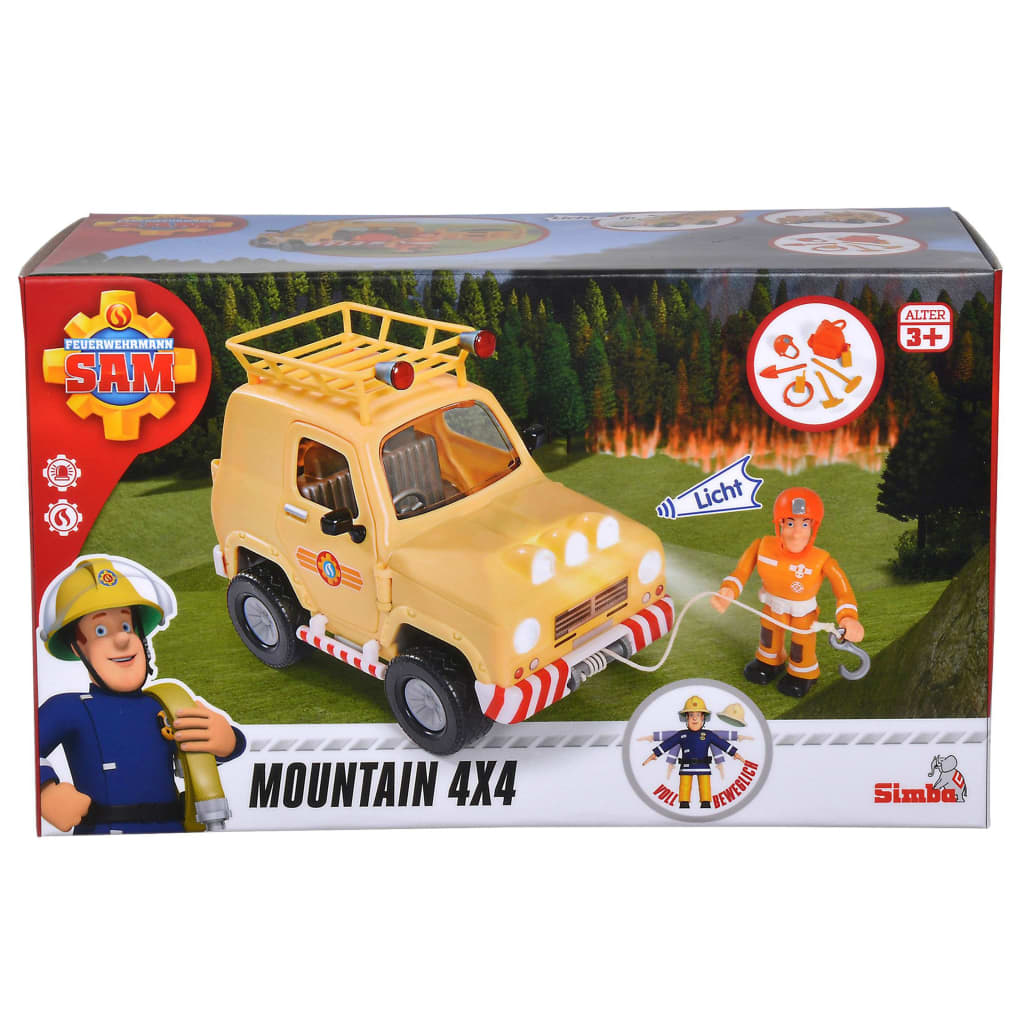 Fireman Sam voiture de sauvetage jouet Mounain 4x4