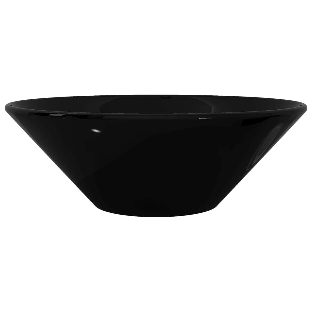 Vasque rond céramique Noir pour salle de bain