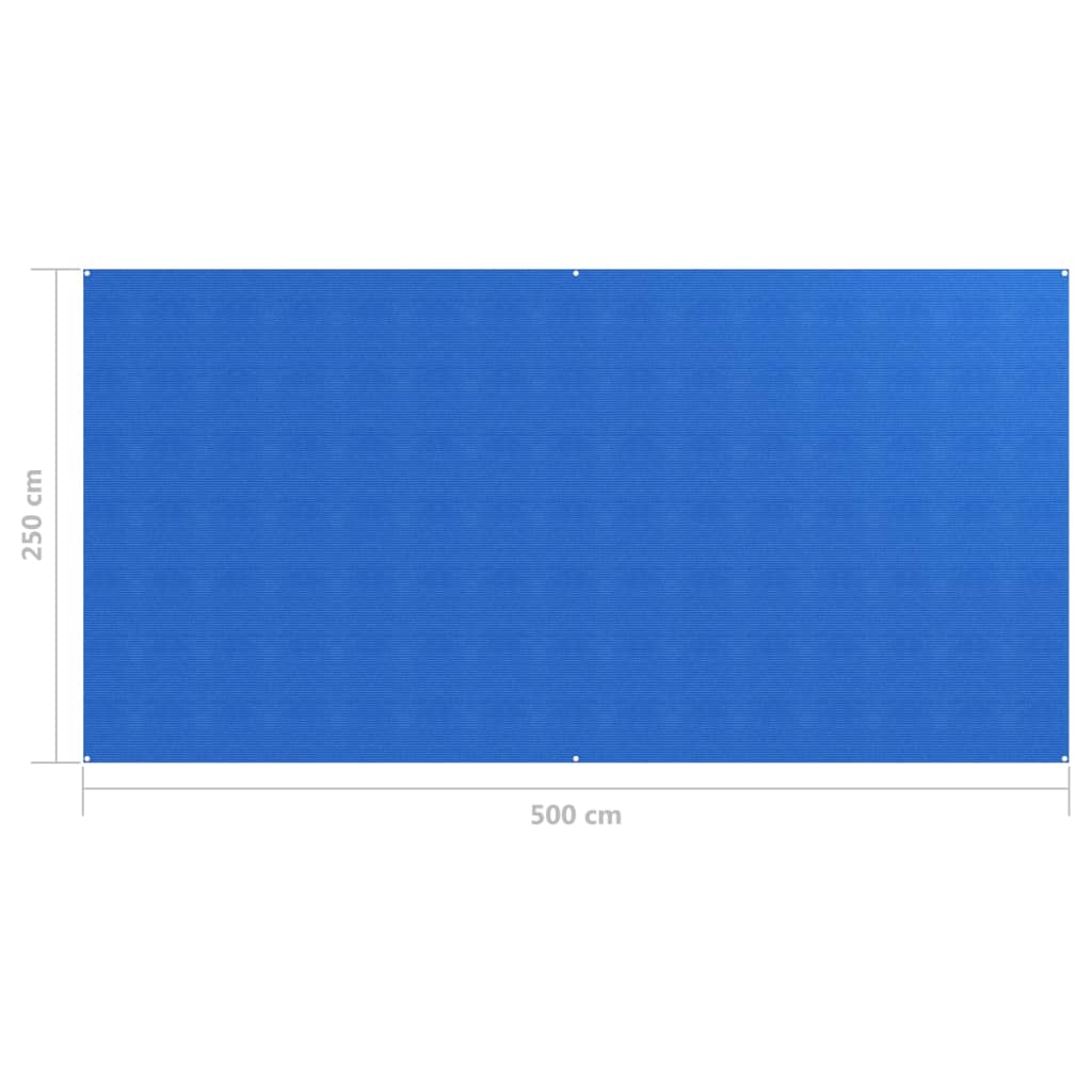 vidaXL Tapis de tente 250x200 cm Bleu
