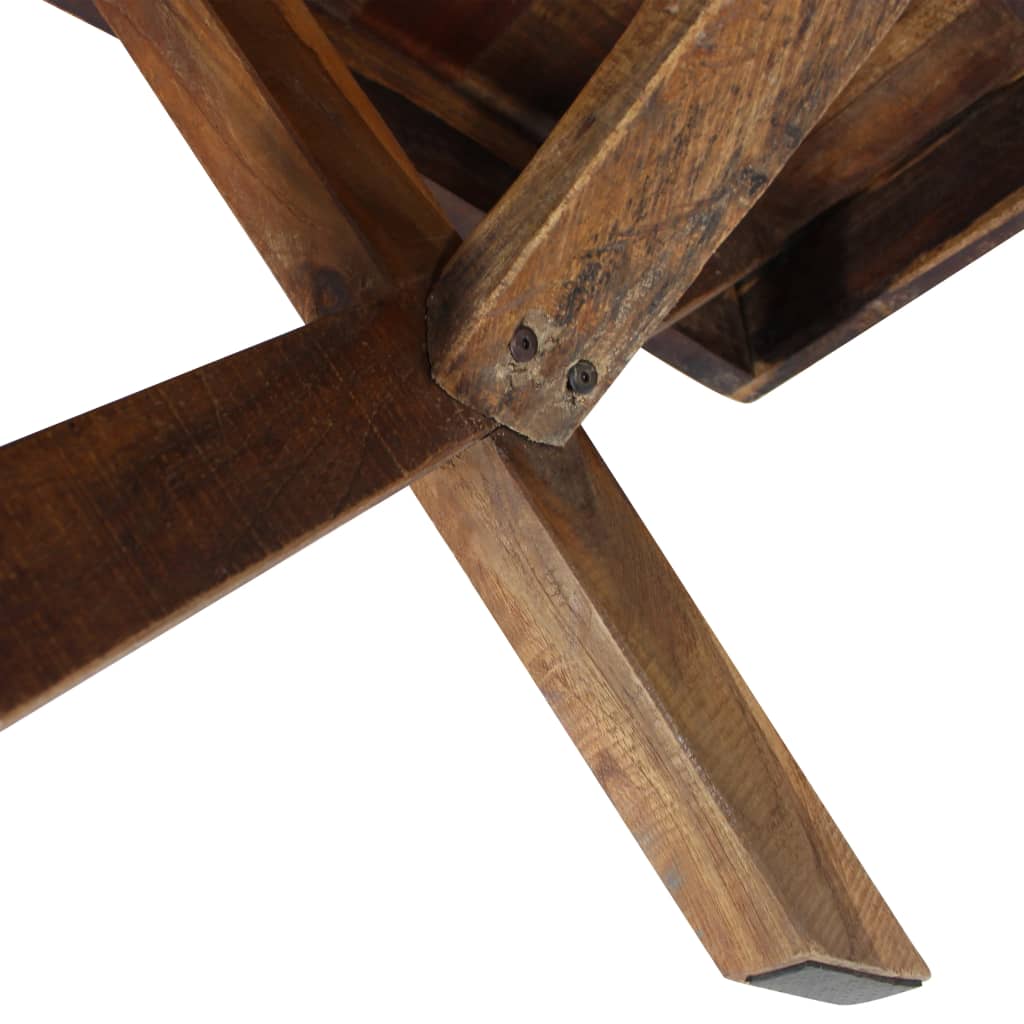 vidaXL Table basse Bois de récupération massif 110 x 60 x 45 cm