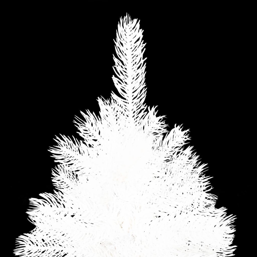 vidaXL Arbre de Noël artificiel aiguilles réalistes blanc 180 cm