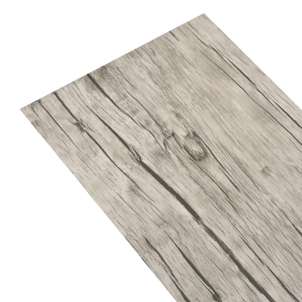 vidaXL Planche de plancher PVC autoadhésif 5,02 m² 2 mm Chêne délavé