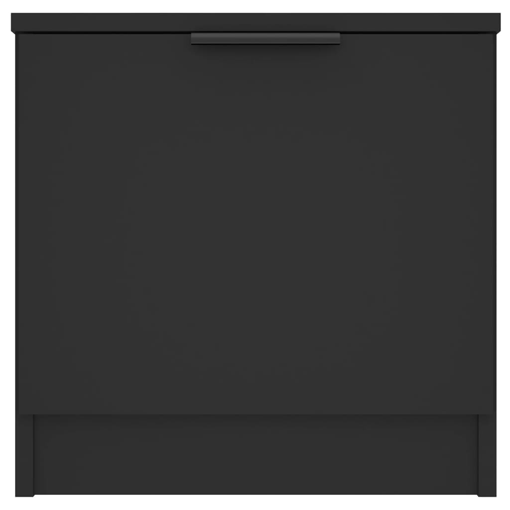 vidaXL Tables de chevet 2 pcs Noir 40x39x40 cm