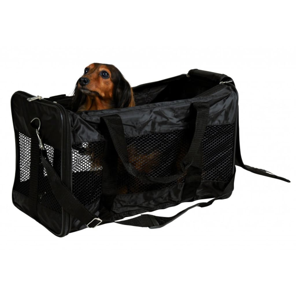 TRIXIE Cage de transport pour chiens Ryan Polyester 54x30x30 cm Noir