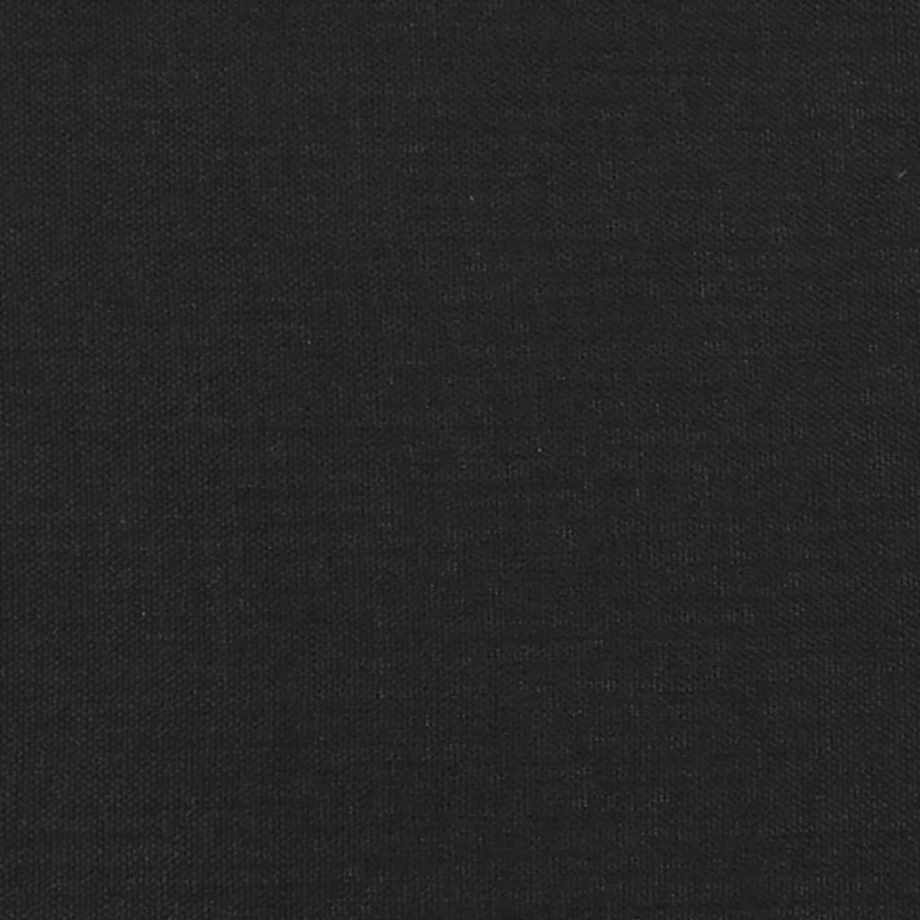 vidaXL Canapé 2 places avec oreillers décoratifs noir 120 cm tissu