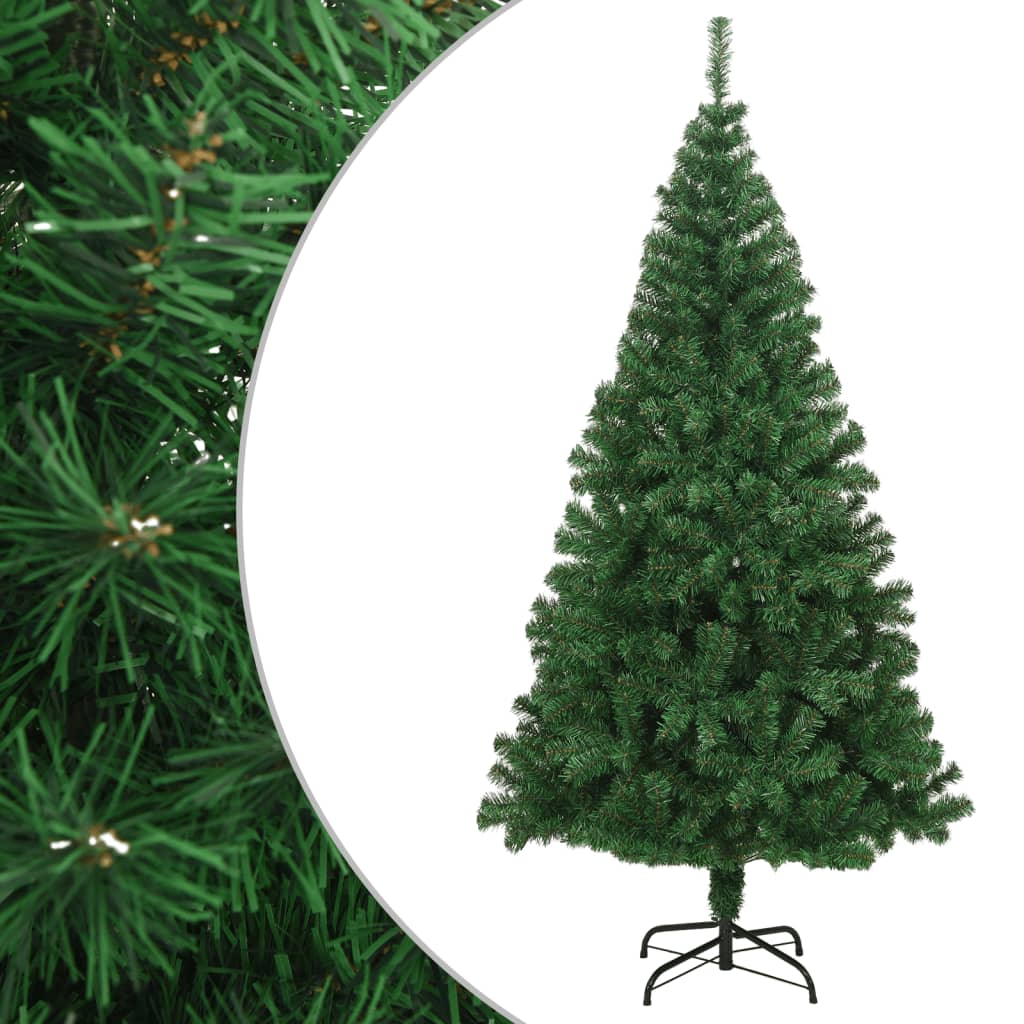 vidaXL Arbre de Noël artificiel avec branches épaisses vert 240 cm PVC