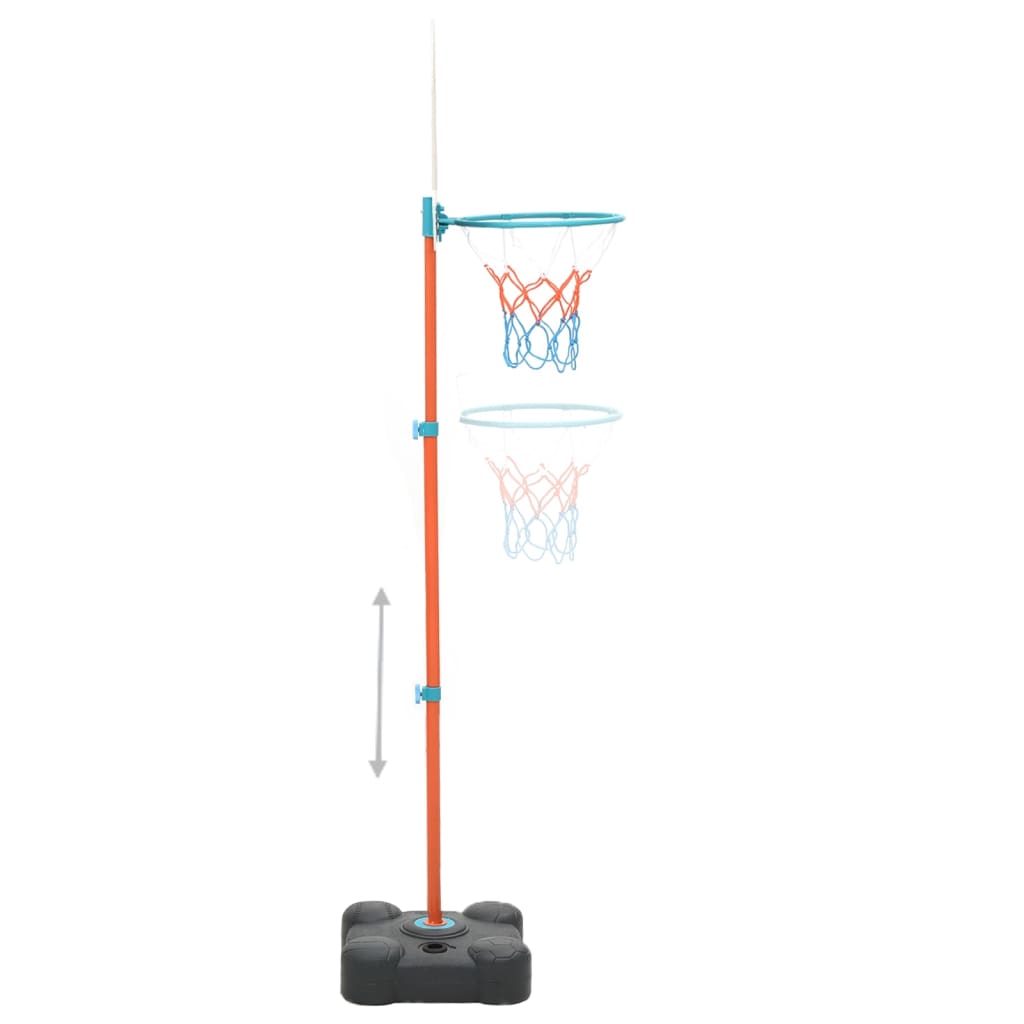 vidaXL Ensemble de jeu de basket-ball portable réglable 109-141 cm