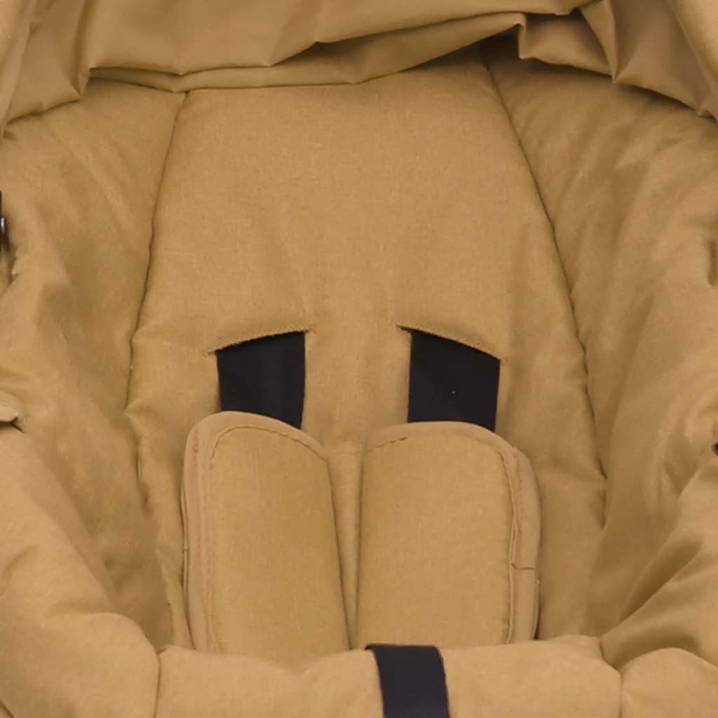 vidaXL Siège d'auto pour bébé Taupe 42x65x57 cm