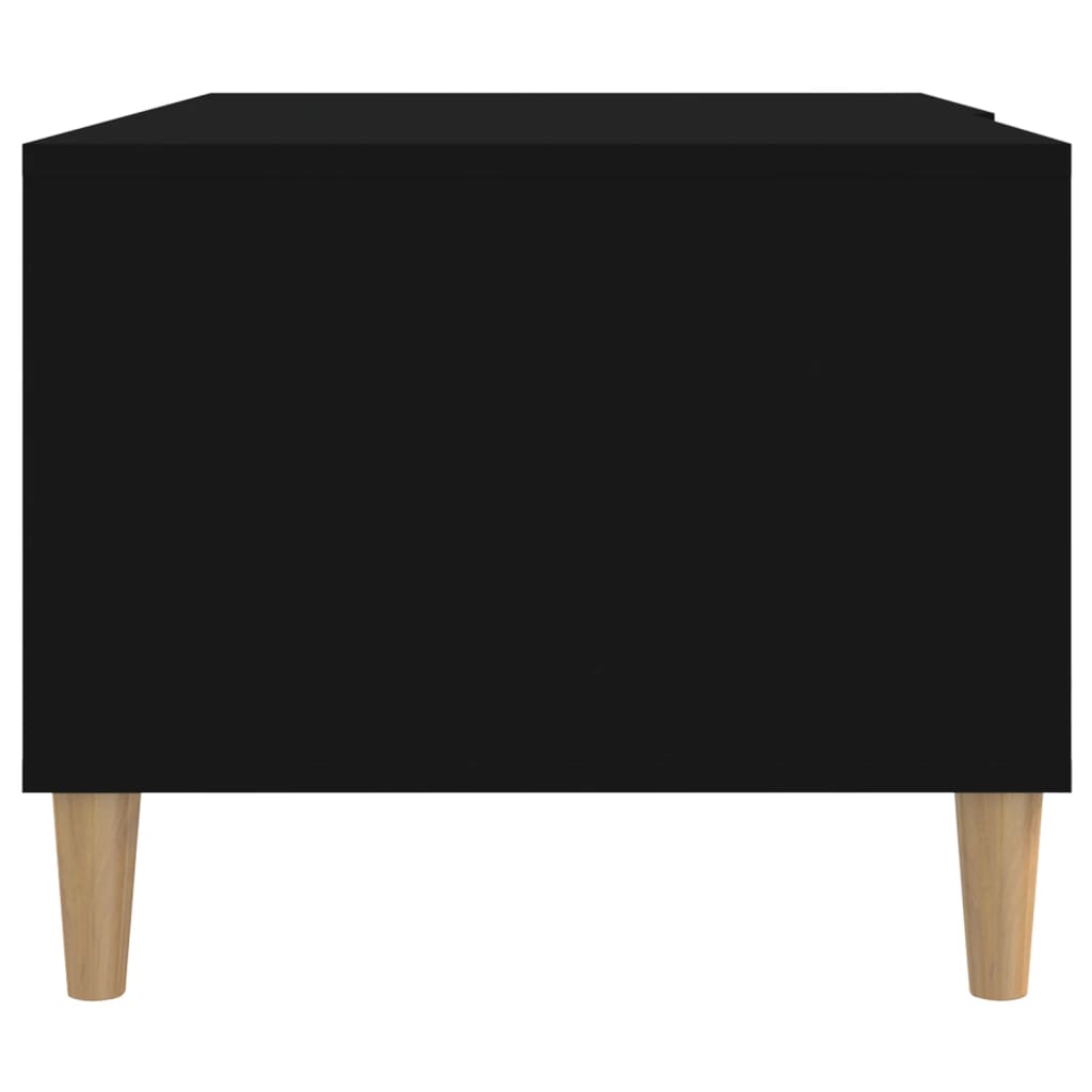 vidaXL Table basse Noir 89,5x50x40 cm Bois d'ingénierie