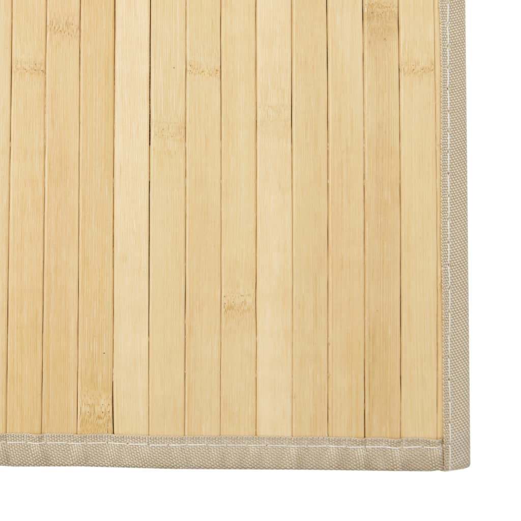 vidaXL Tapis rectangulaire naturel clair 70x500 cm bambou