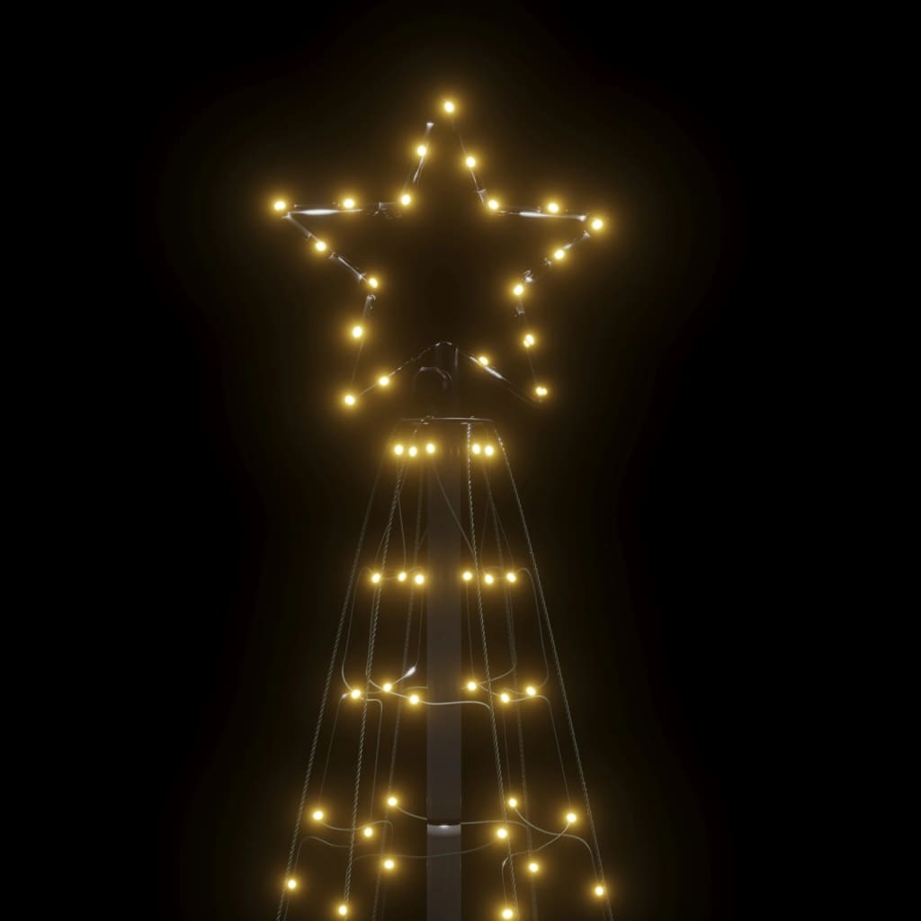 vidaXL Arbre de Noël lumineux avec piquets 220 LED blanc chaud 180 cm
