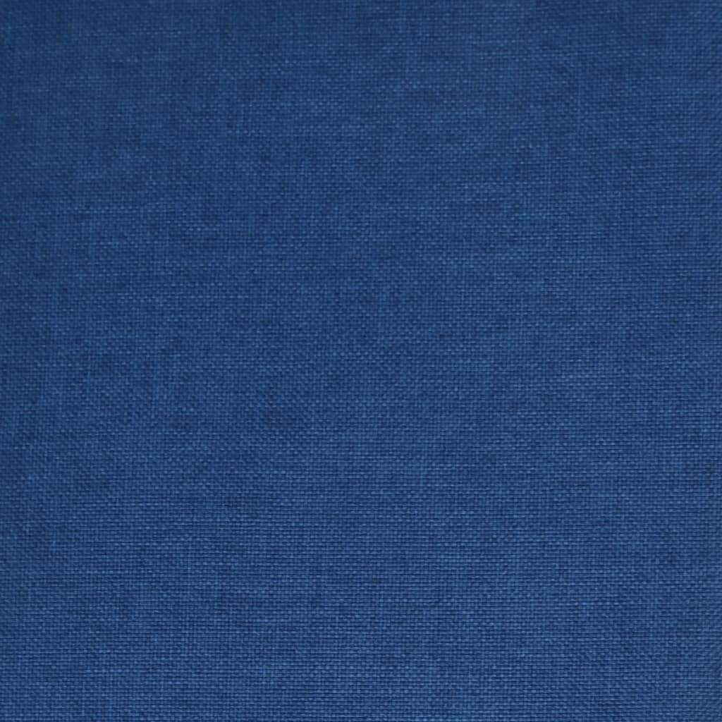 vidaXL Chaises pivotantes de salle à manger 6 pcs Bleu Tissu