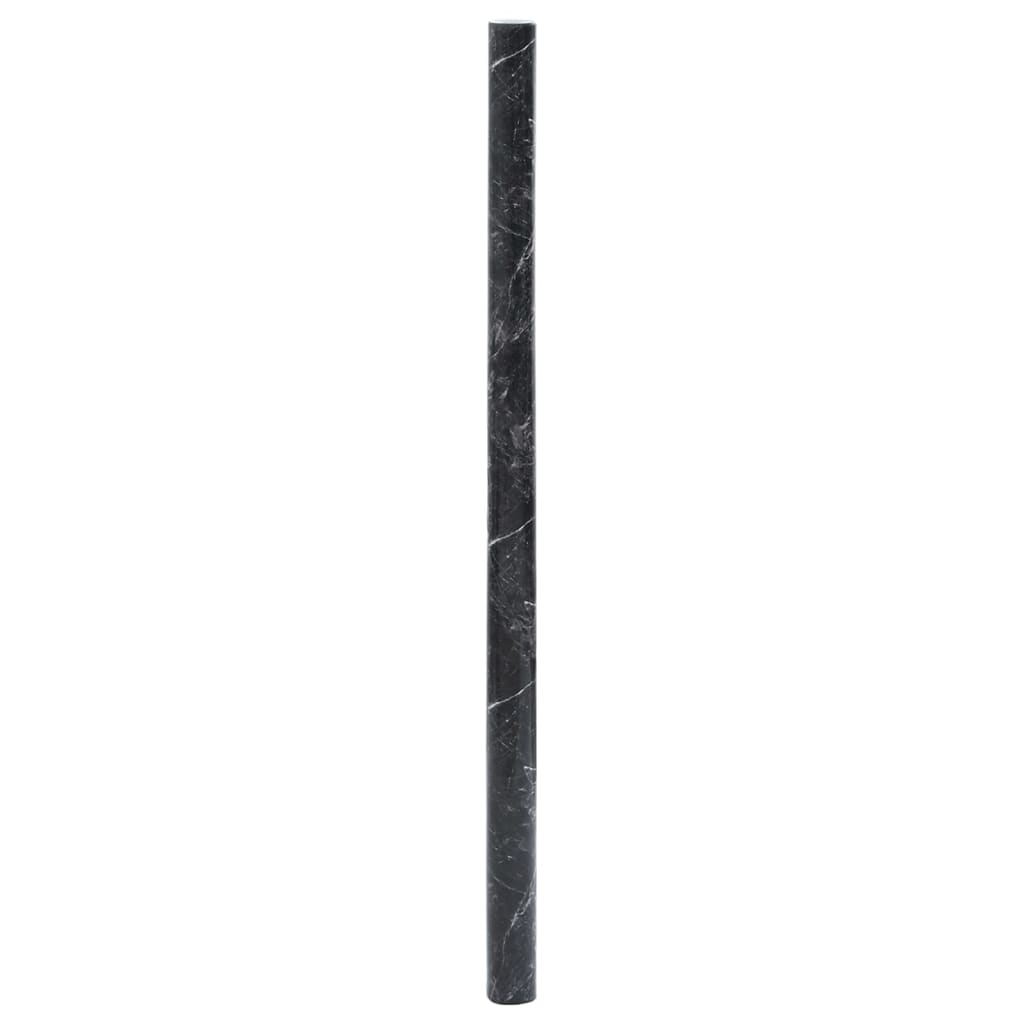 vidaXL Autocollant auto-adhésif pour meuble noir marbré 90x500 cm PVC