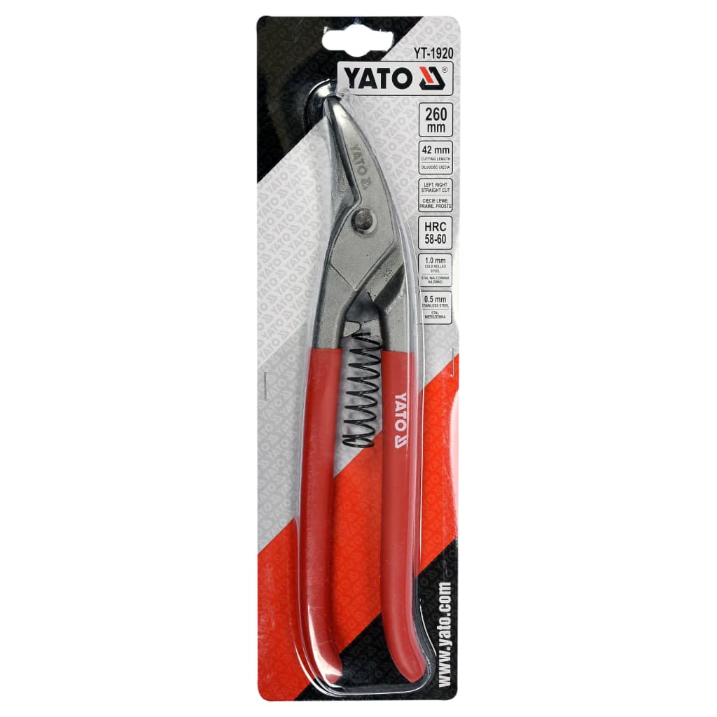 YATO Cisaille à coupe circulaire 260 mm Rouge