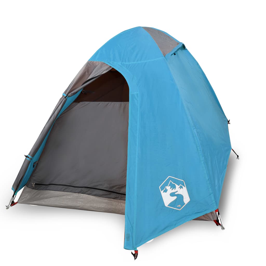 vidaXL Tente de camping 2 personnes bleu imperméable