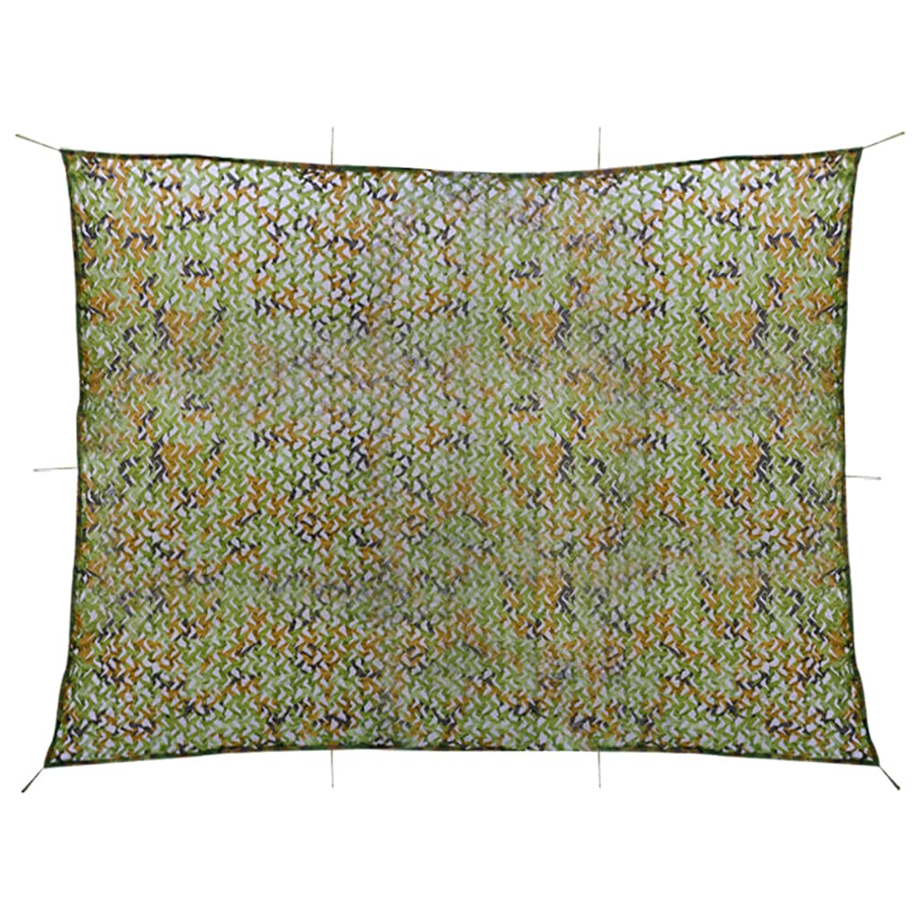 vidaXL Filet de camouflage avec sac de rangement 2x4 m Vert