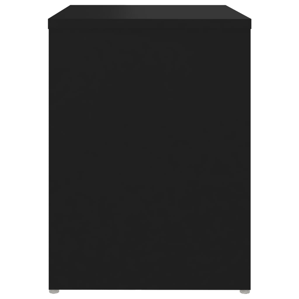 vidaXL Table de chevet Noir 40x30x40 cm Aggloméré