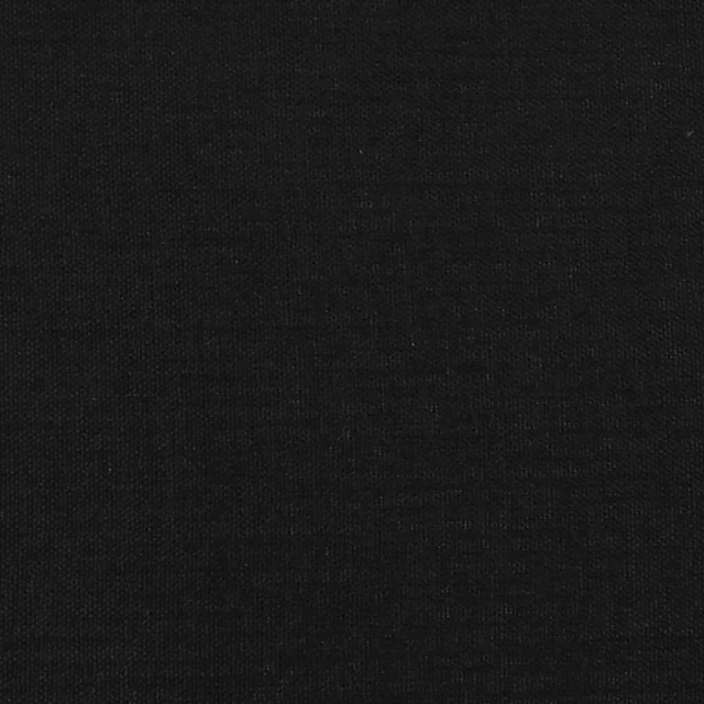 vidaXL Sommier à lattes de lit et matelas Noir 80x200 cm Tissu