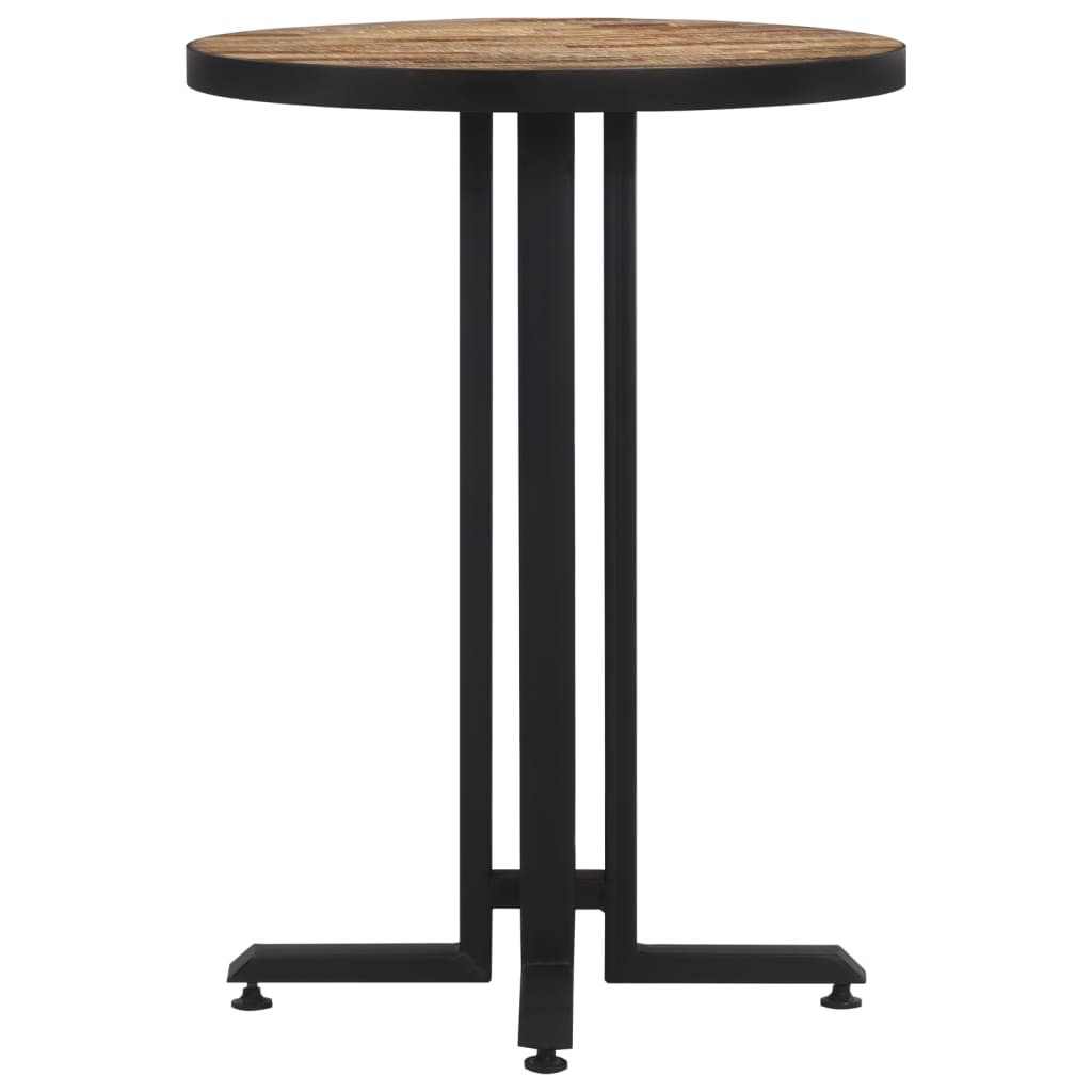 vidaXL Table de bistro ronde Ø55x76 cm teck de récupération massif