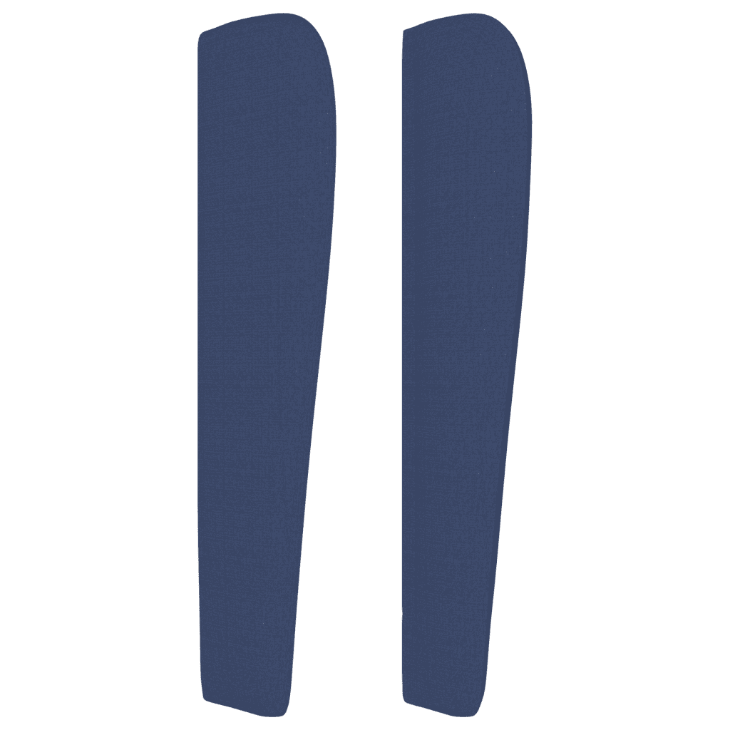 vidaXL Lit à sommier tapissier avec matelas Bleu 180x200 cm Tissu