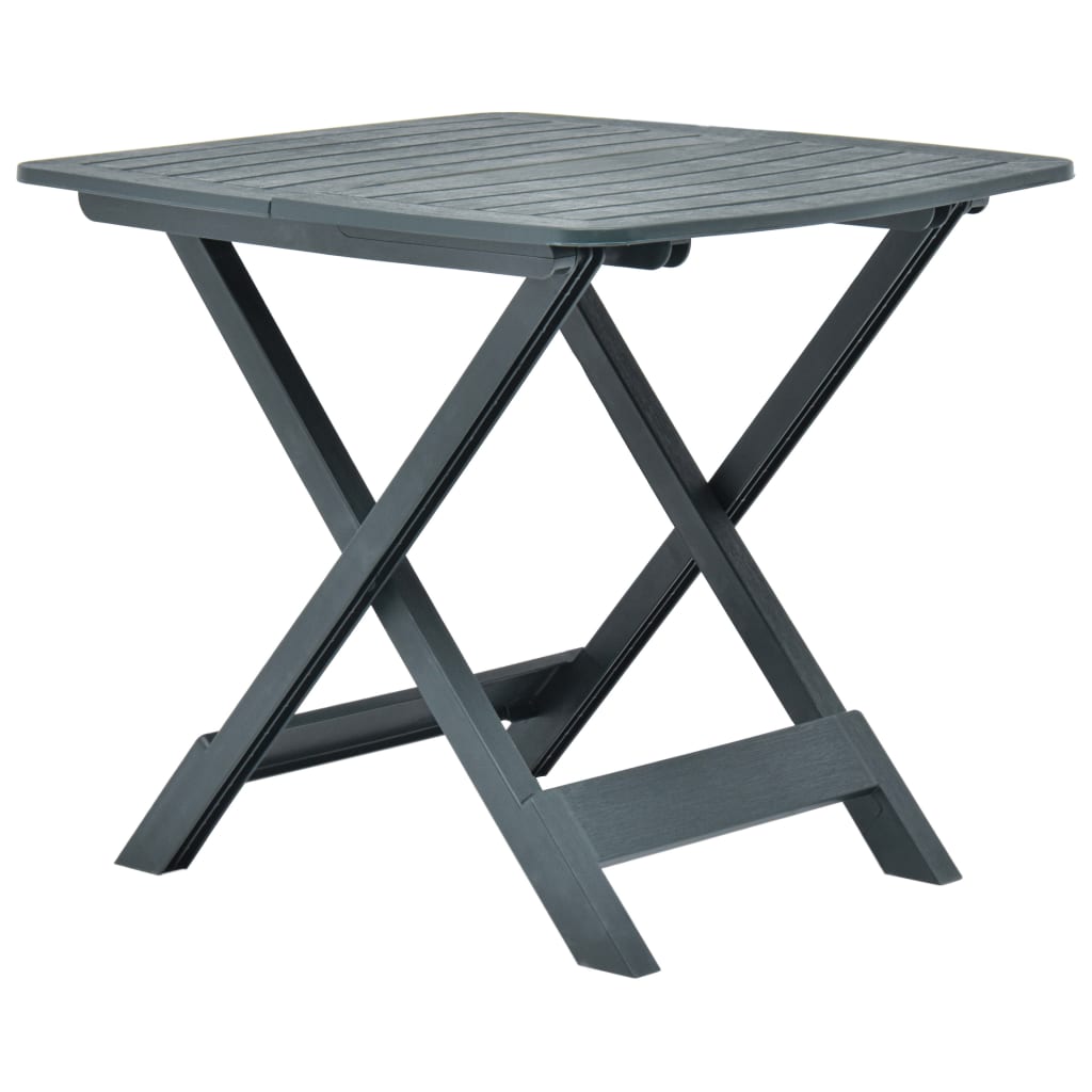 vidaXL Table pliable de jardin Vert 79x72x70 cm Plastique