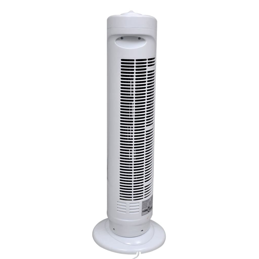 Ventilateur colonne oscillant 50 W blanc