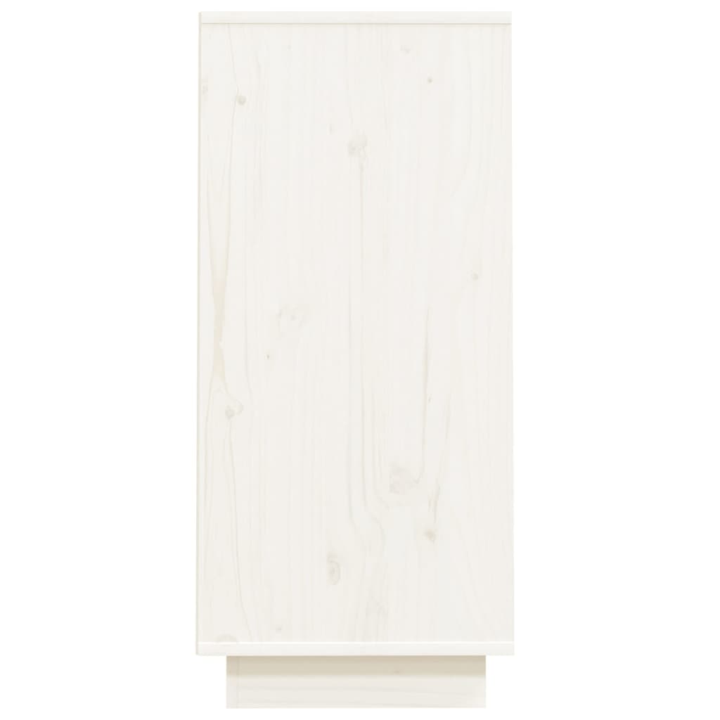 vidaXL Armoire console Blanc 60x34x75 cm Bois de pin solide