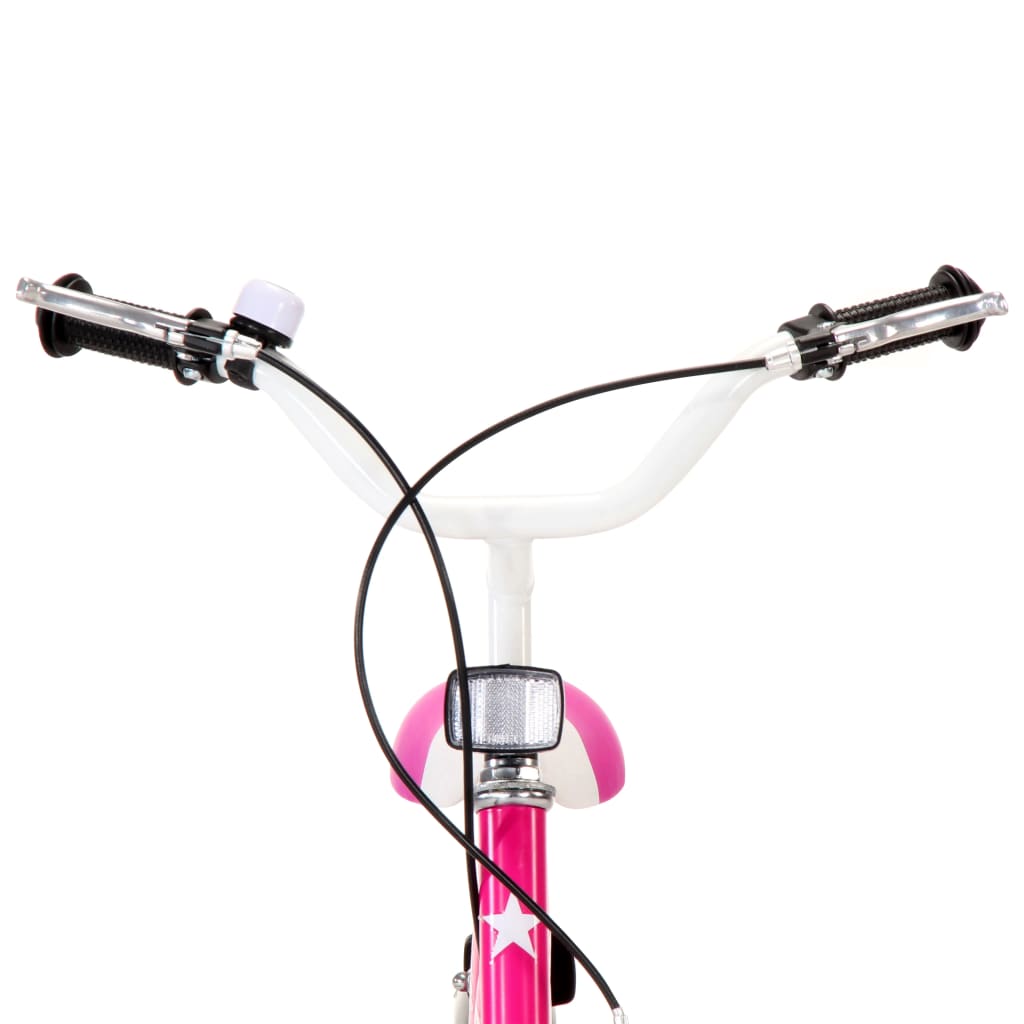 vidaXL Vélo pour enfants 16 pouces Noir et rose