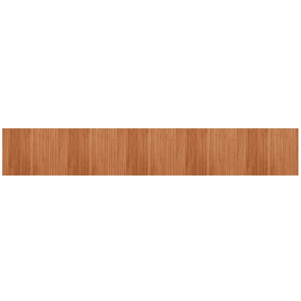 vidaXL Tapis rectangulaire marron 80x500 cm bambou