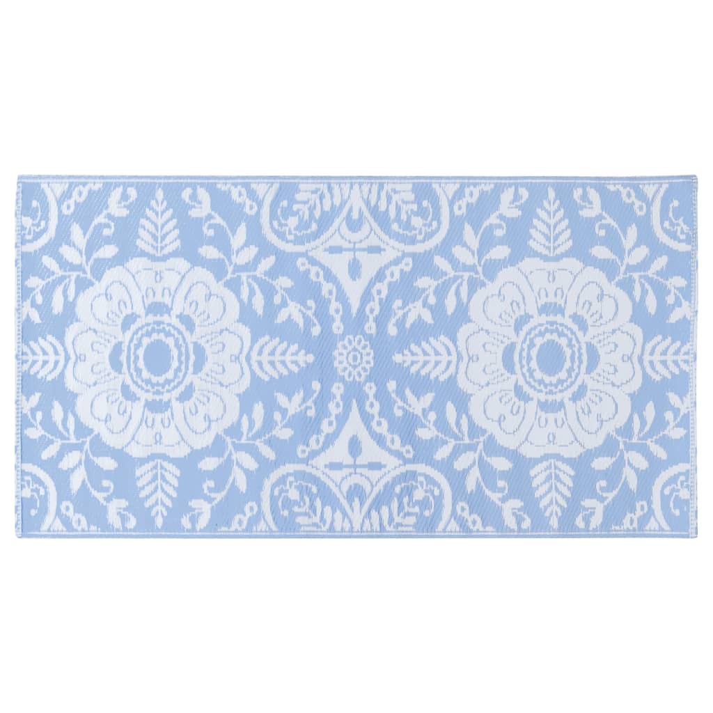 vidaXL Tapis d'extérieur Bleu azuré 120x180 cm PP
